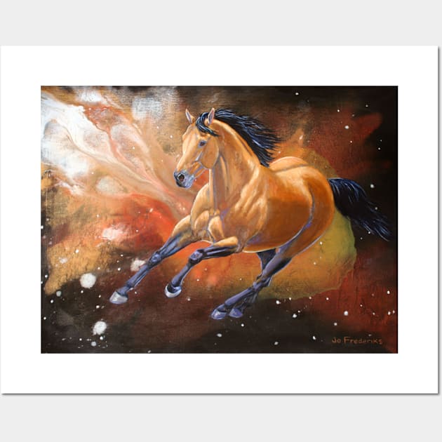 Galactic Stallion Wall Art by JoFrederiks